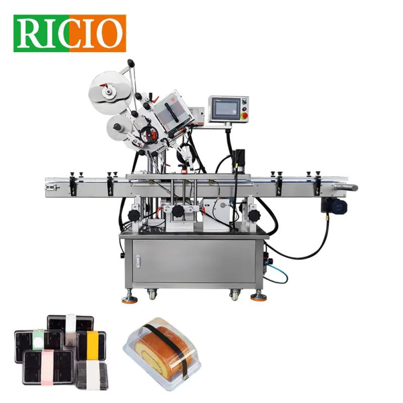 Máquina etiquetadora automática de sellado de cintura