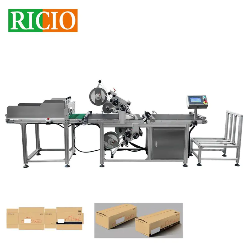 Máquina etiquetadora automática de cajas de paginación